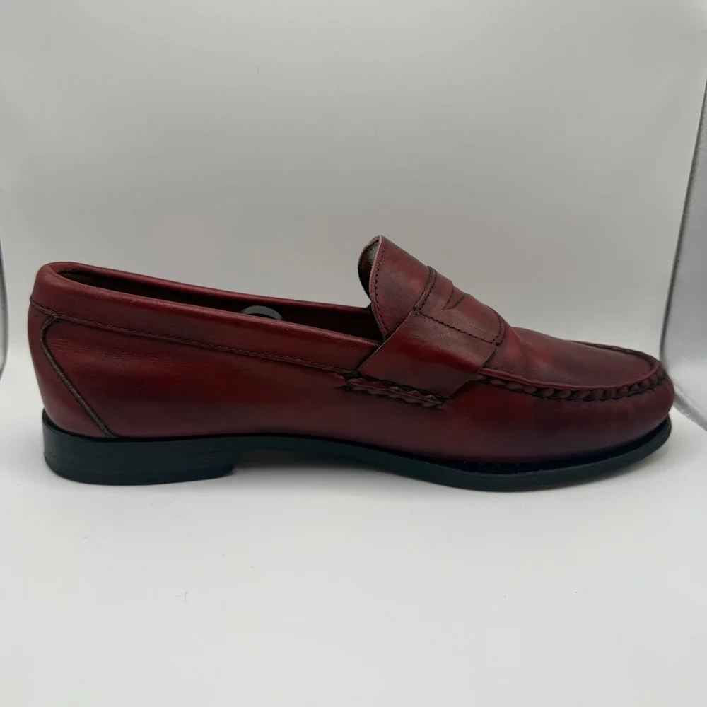 Allen Edmonds Cavanaugh Loafers 10 3E Penny‎ Dress Shoes Burgundy Leather 50026